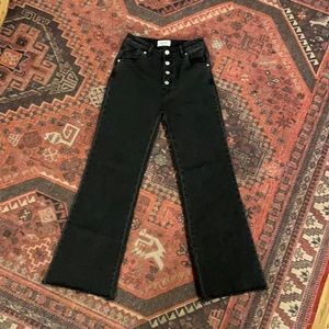 Rolla’s Eastcoast Crop Flare in Washed Black